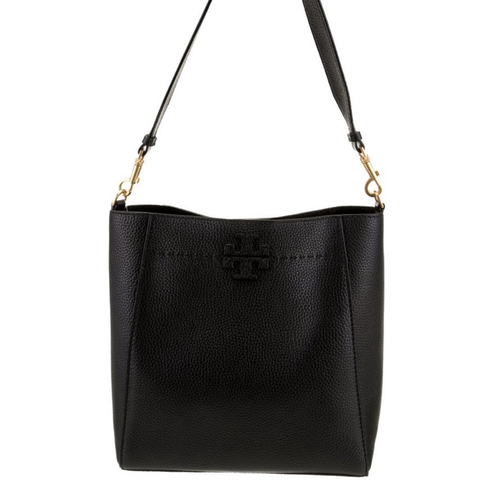 Tory Burch Black Shoulder Bag with Structured Design